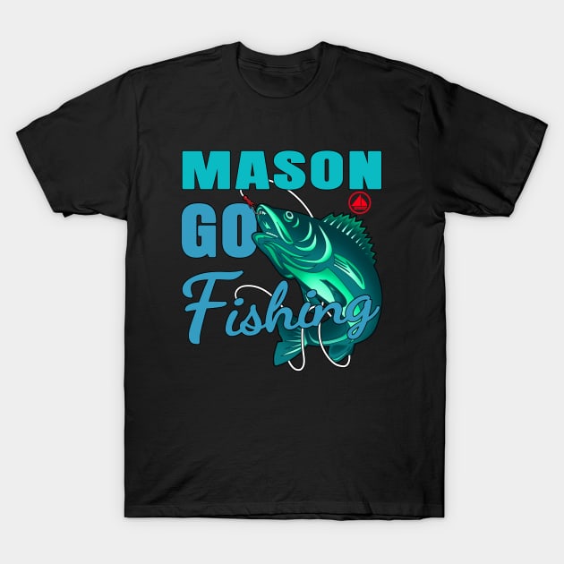 Mason Go Fishing T-Shirt by jeric020290